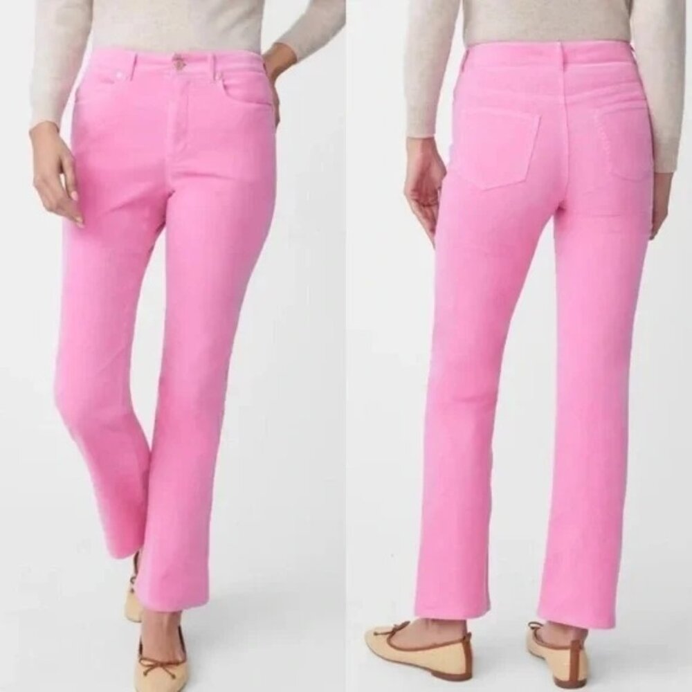 J.McLaughlin Womens Pink Straight-Leg Pants Size 0 Cotton Blend